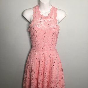 Boutique - Lace Pink Aline Dress - Item#93